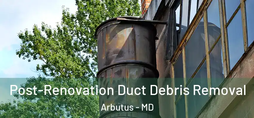  Post-Renovation Duct Debris Removal Arbutus - MD